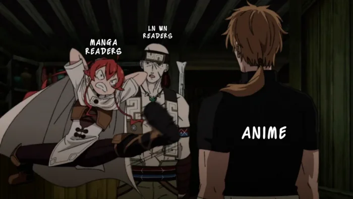 Анимешные мемы по Реинкарнации Безработного⁠⁠