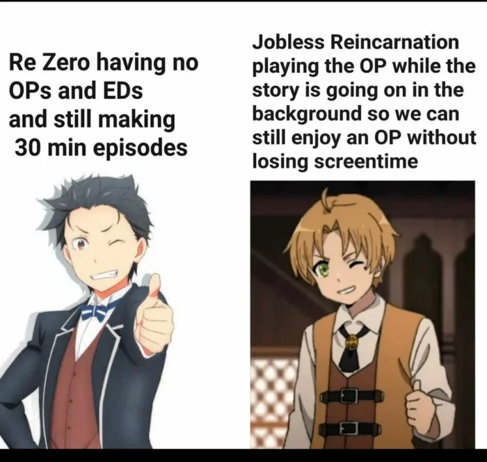 Анимешные мемы по Реинкарнации Безработного⁠⁠