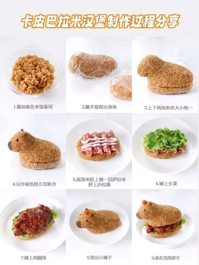 Бургеры в форме Капибар - гениальная идея