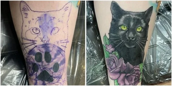 Искусство обновления: 30 вдохновляющих примеров перекрытия старых татуировок