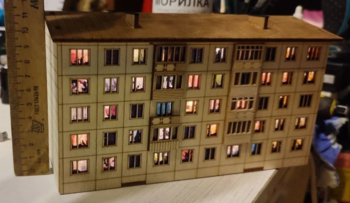 Ночник (миниатюра) в стиле панельки