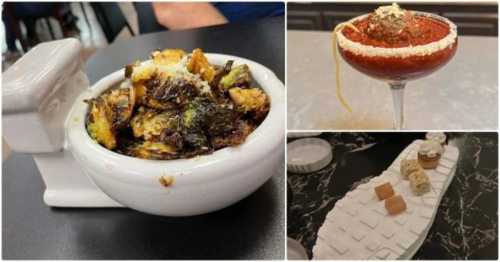 Необычные подачи: салат из унитаза и другие эксцентричные способы сервировки блюд и напитков