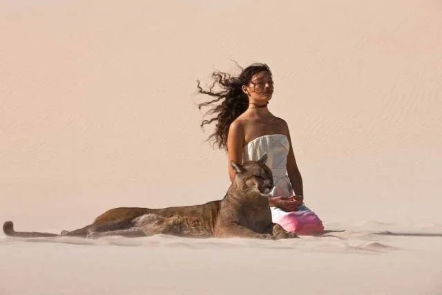 Подборка дам на природе