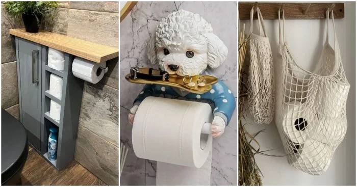 Необычные держатели туалетной бумаги