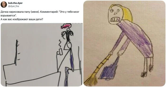 Детские рисунки о родителях: Что заставляет взрослых пересмотреть свои поступки
