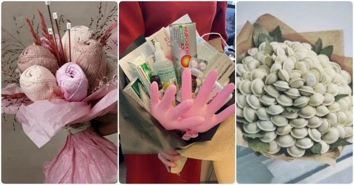 Что подарить девушке, кроме цветов: необычные идеи букетов