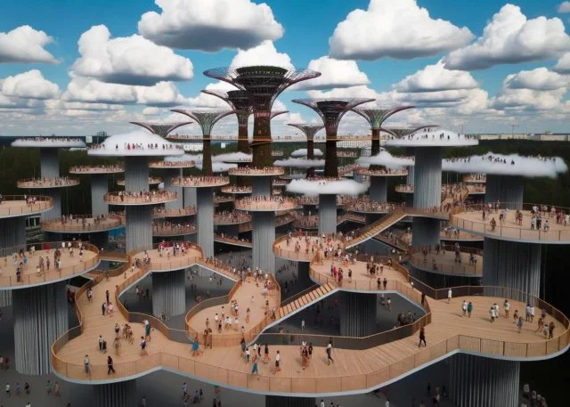 В Краснодаре строится уникальный Парк облаков на 27-метровой высоте