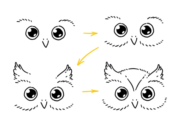 Рисуем сову: пошаговые инструкции для начинающих