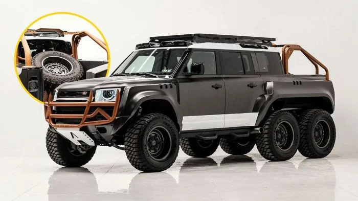 Настоящий монстр на шести колёсах: Land Rover Defender Apocalypse 6×6
