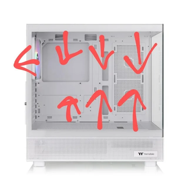 Правильная и неправильная установка вентиляторов в компьютере