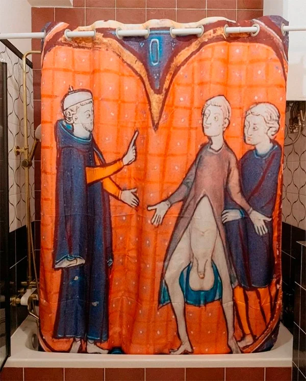 Самое важное - это грамотно картинку для шторки в ванную подобрать⁠⁠