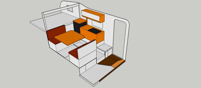 Японский грузовик превращён в автодом 'Пилигрим'