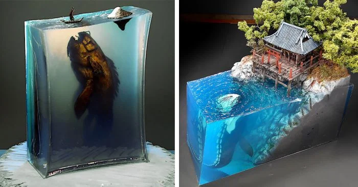 Потрясающие диорамы японского мастера, отражающие страх перед глубиной