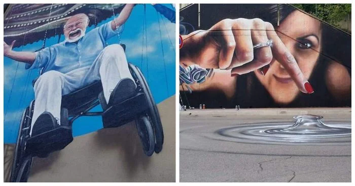 Невероятное уличное искусство: 20 работ, идеально вписавшихся в среду
