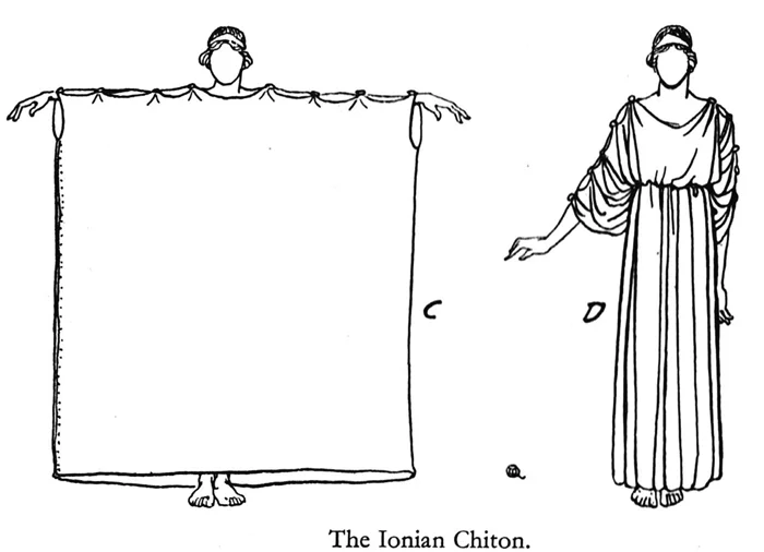 Древнегреческая мода: женские хитоны и мужские хламиды