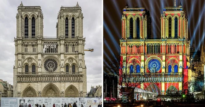 Как выглядят знаменитые сооружения в свете ночных огней