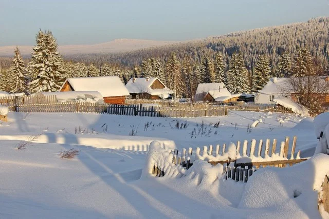 Величие тайги зимой