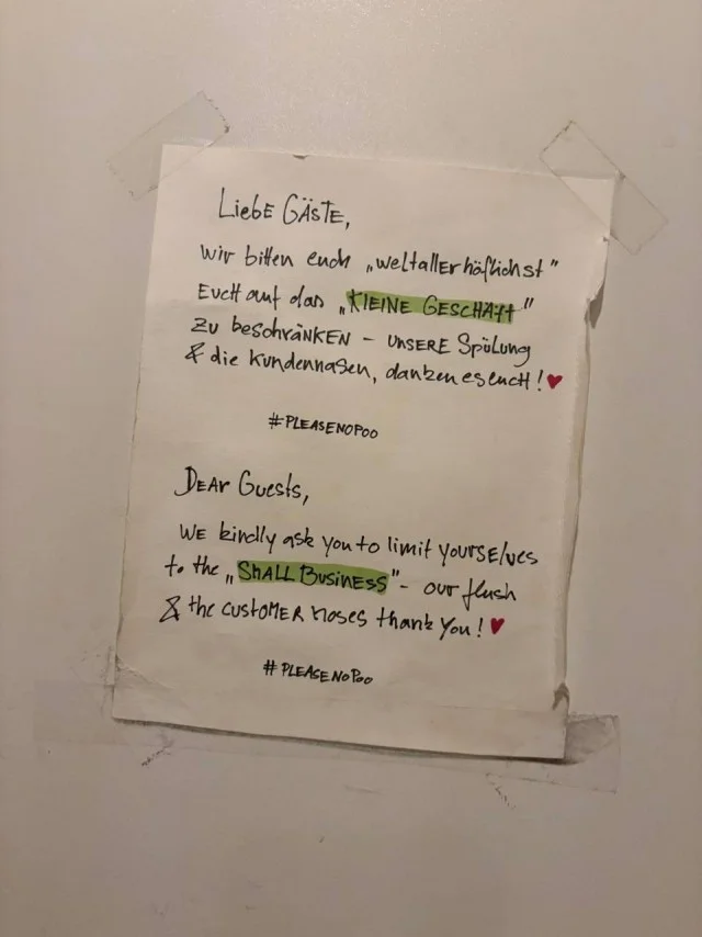 В Германии и Италии больше нельзя какать в заведениях