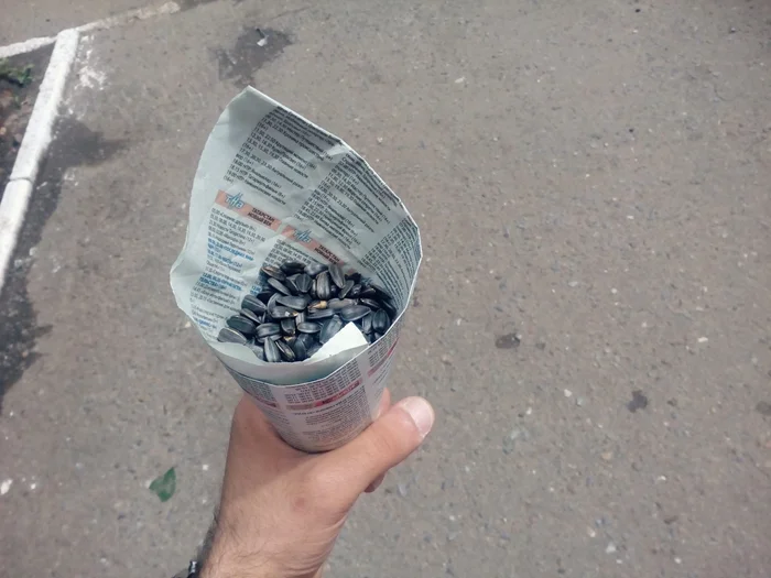 — В карман или в кулёк? — В кулёк, бабушка. — Тогда держи побольше!