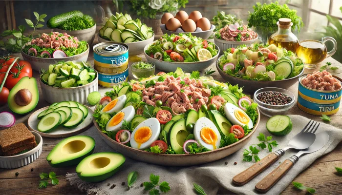 Топ вкуснейших салатов с тунцом
