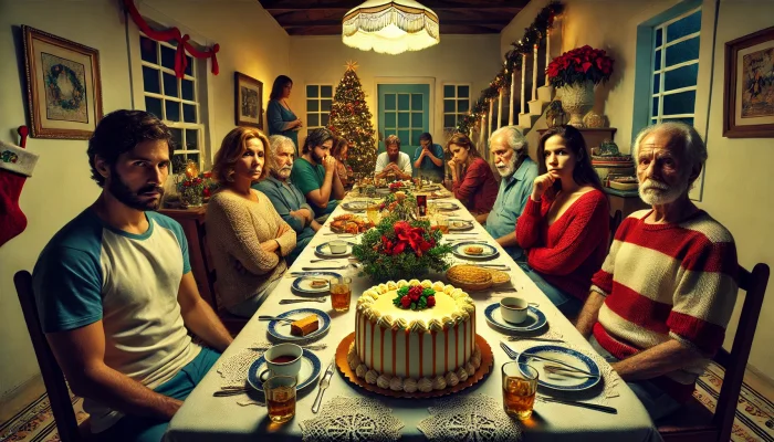 Семейный праздник превратился в кошмар из-за рождественского торта