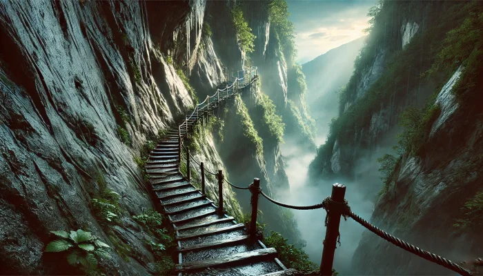 20 экстремальных лестниц, которые под силу лишь смельчакам