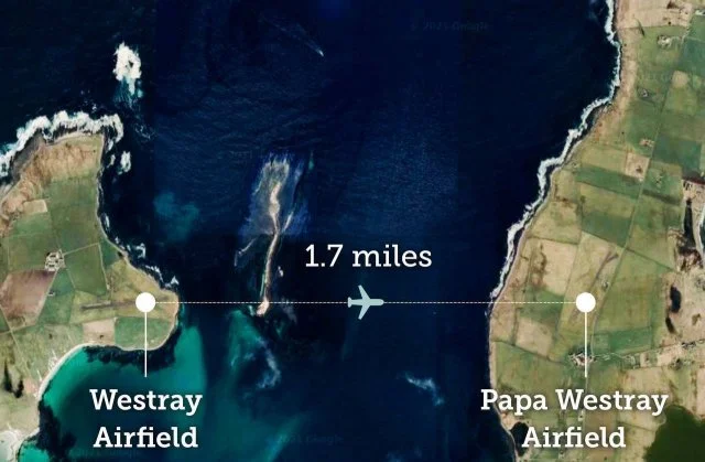 Рекордно короткий рейс: всего 1,5 минуты в полёте