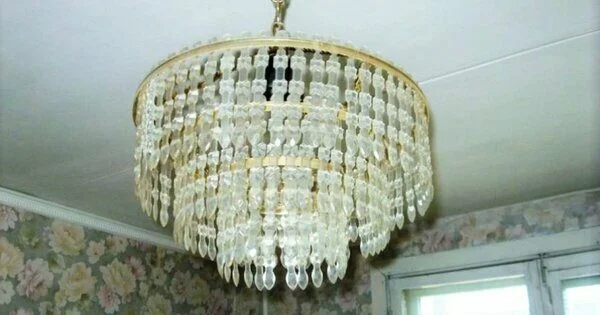 Люстра «Каскад» с висюльками