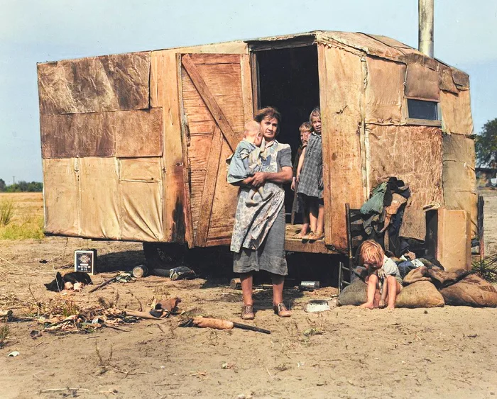 20 редких раскрашенных фото, раскрывающих Америку XX века