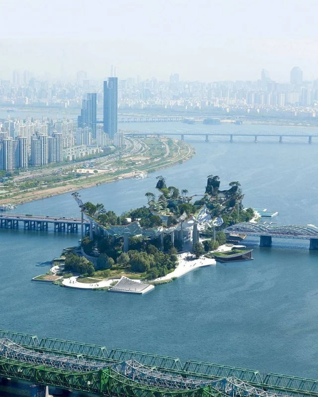 В Сеуле создают уникальный парк Soundscape прямо на реке Хан