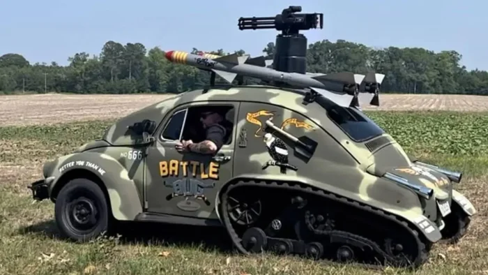 Продажа безумия: гусеничный VW Beetle с «вооружением» за $25 000
