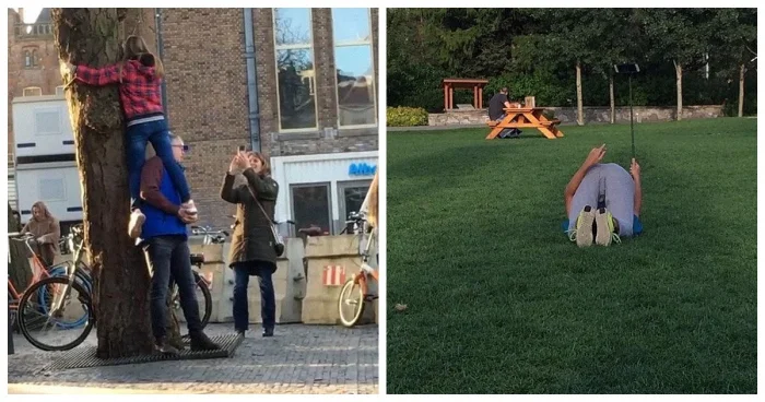 15 человек, которых сфотографировали в самый неожиданный момент