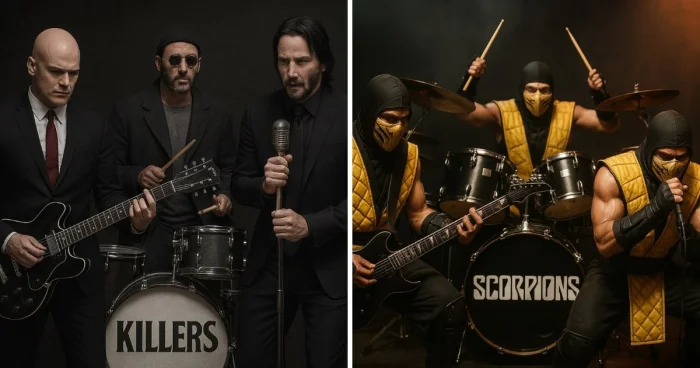 Если бы названия групп стали реальностью: нейросеть визуализировала музыку