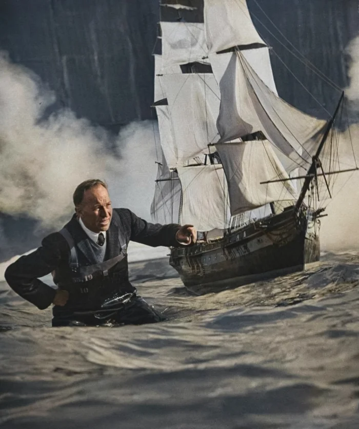 Закулисье великих фильмов XX века: 20 раскрашенных фото со съёмок