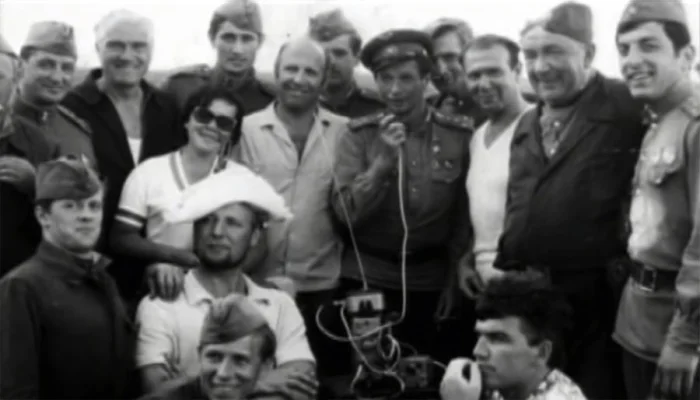 На съёмках фильма В бой идут одни старики