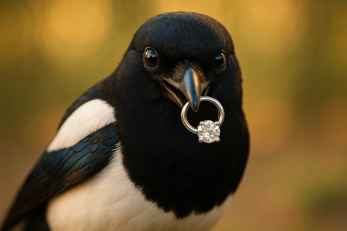 Сорока и блестяшки: правда ли, что она их ворует?