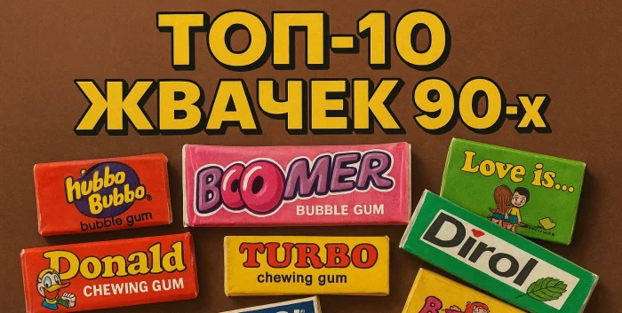 ТОП-10 жвачек 90-х: BOOMER, TIPITIP и другие легенды