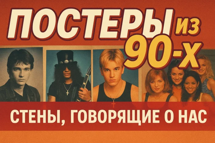 Постеры из 90-х в России: символы детства и юности