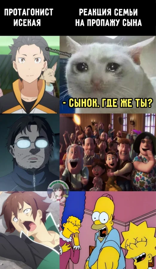 Рандомные мемы из аниме