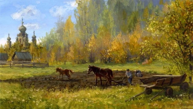 Золотая осень в живописи Владимира Жданова