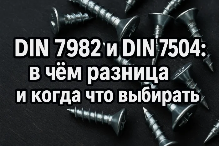 DIN 7982 и DIN 7504: в чём разница и когда что выбирать