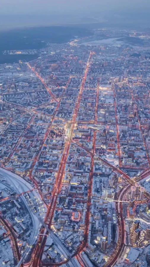 Новосибирск с высоты птичьего полета