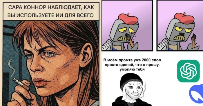 Чтобы ИИ работал, нужен свой мозг: лучшие мемы про нейросети