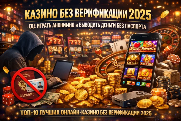 Казино без верификации 2025: Где играть анонимно и выводить деньги без паспорта