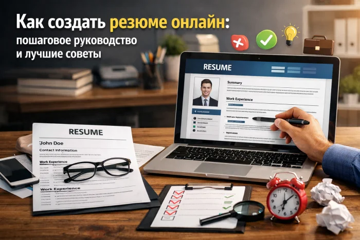 Как создать резюме онлайн: пошаговое руководство и лучшие советы
