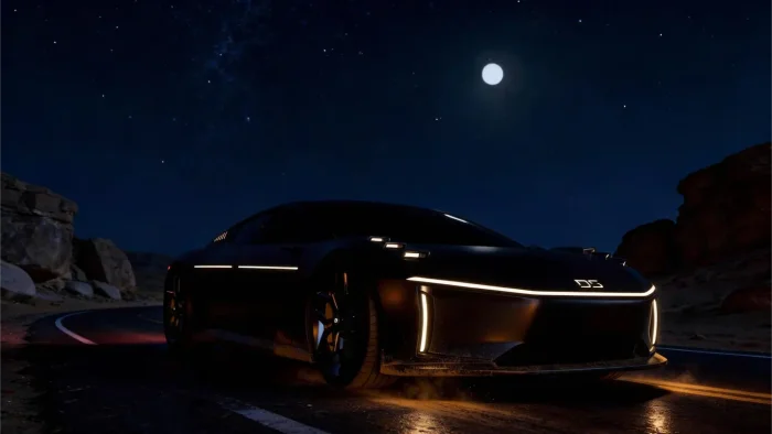 В США показали суперкар, рассчитанный на ночную езду