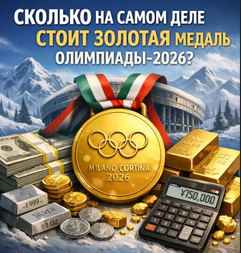 Сколько на самом деле стоит золотая медаль Олимпиады-2026 