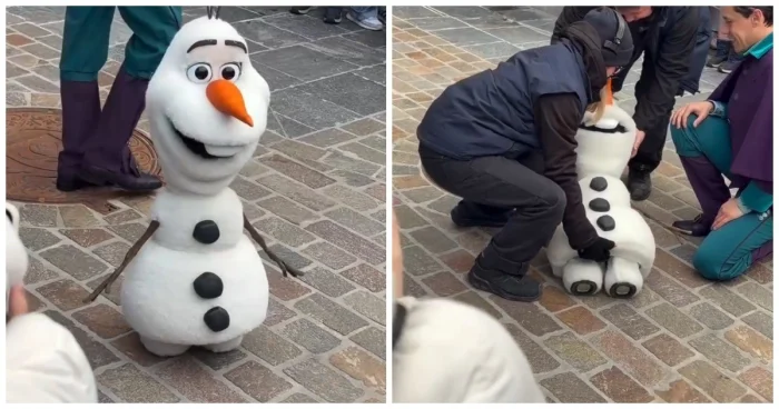 Детская встреча с роботом Олафом обернулась поломкой