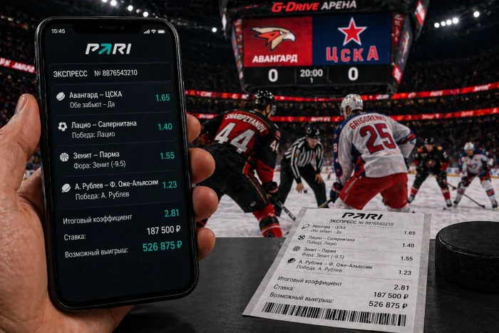 Россиянин претендует на выигрыш в полмиллиона рублей, если «Авангард» победит ЦСКА повторно