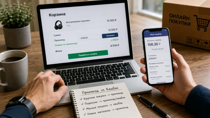 Промокод или кешбэк: что выгоднее в 2026 году?